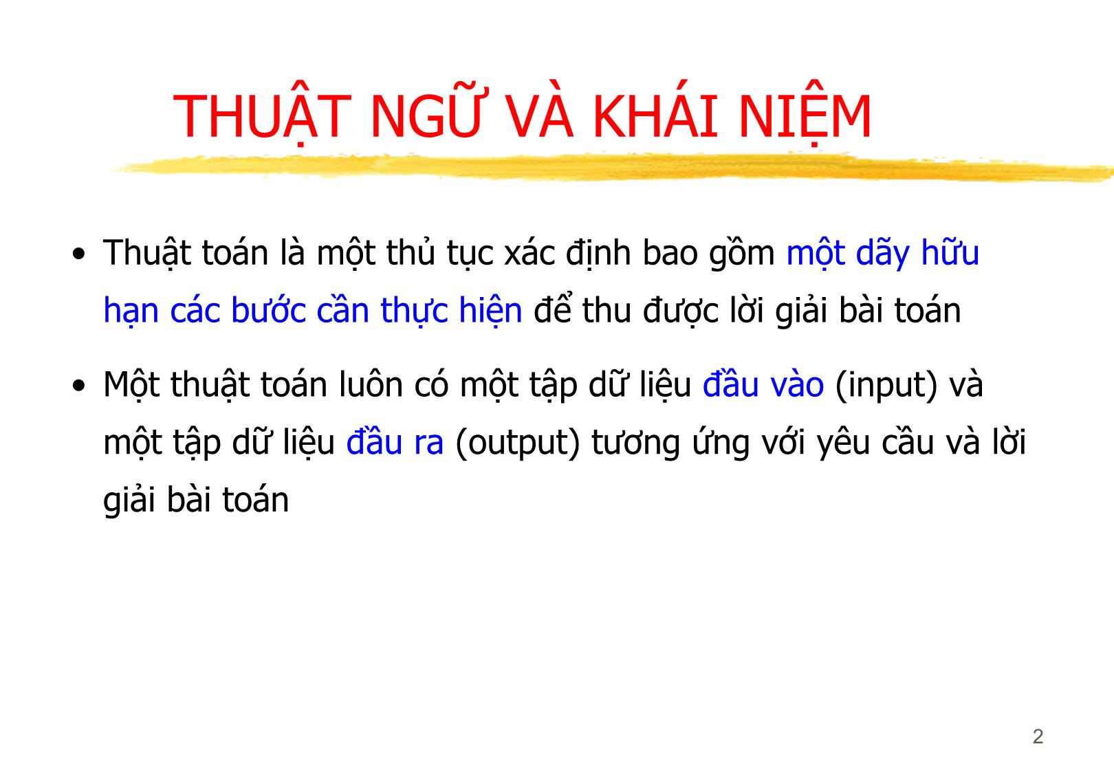 Bài giảng Thuật toán (Algorithms) trang 2