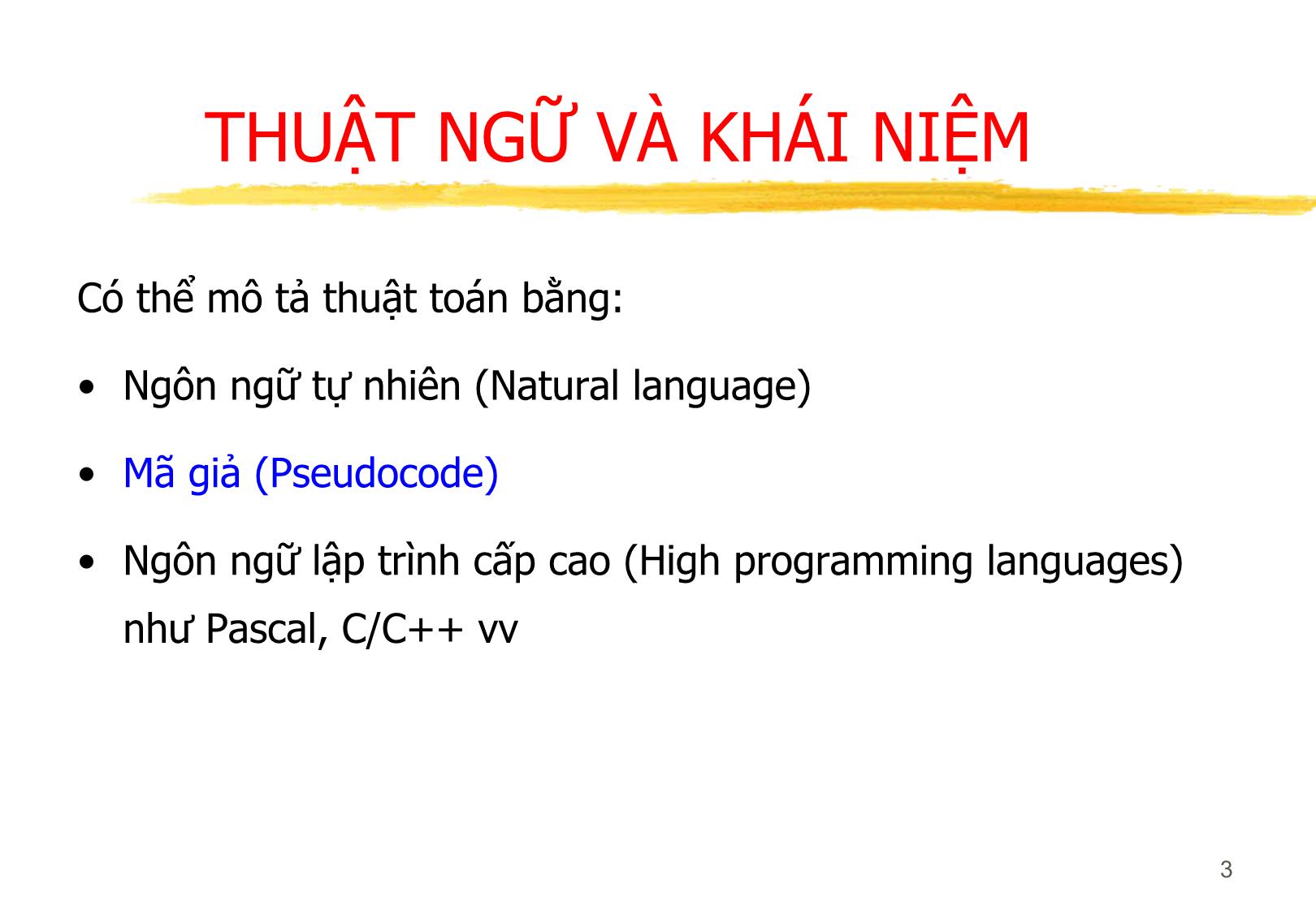 Bài giảng Thuật toán (Algorithms) trang 3