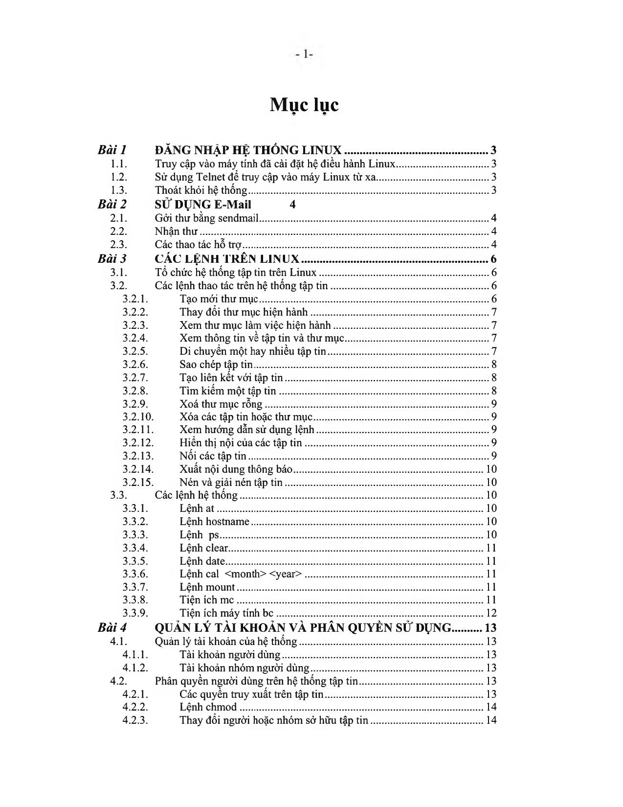 Các bài thực hành Linux trang 2