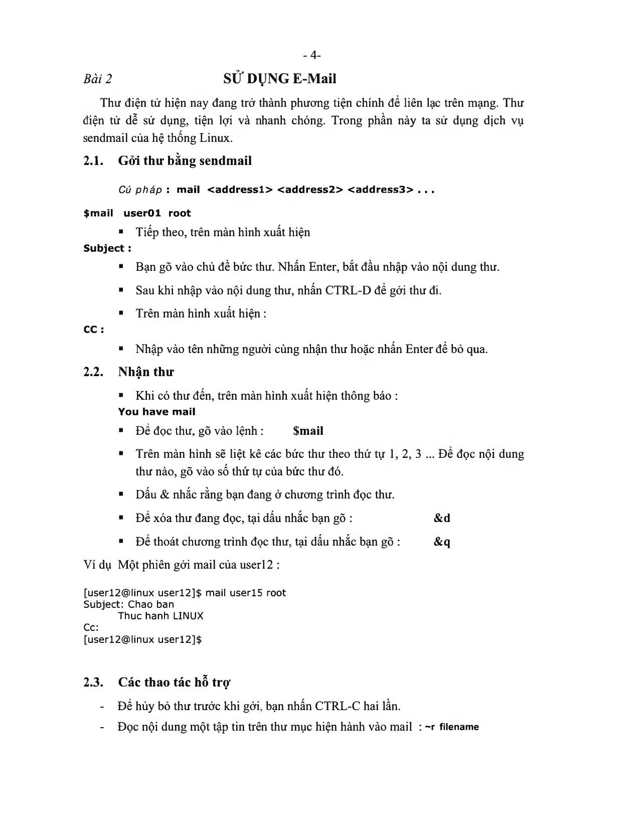 Các bài thực hành Linux trang 5