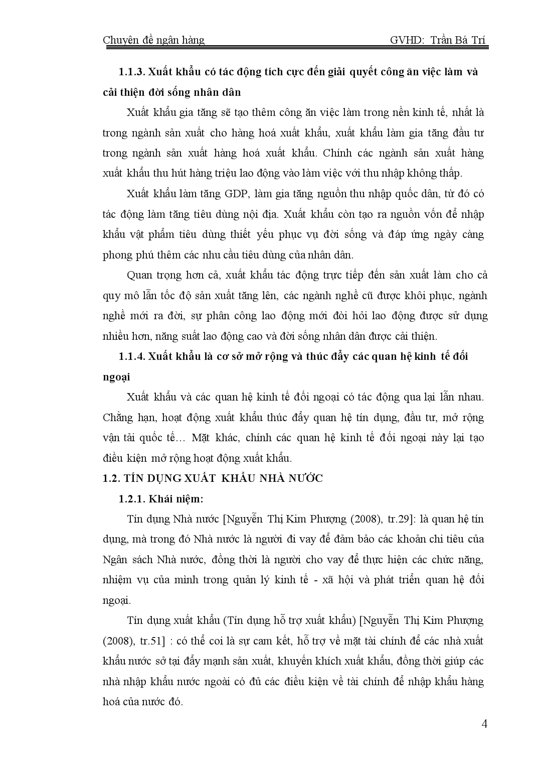 Chuyên đề Đánh giá thực trạng hoạt động tín dụng xuất khẩu tại ngân hàng phát triển Việt Nam trang 4