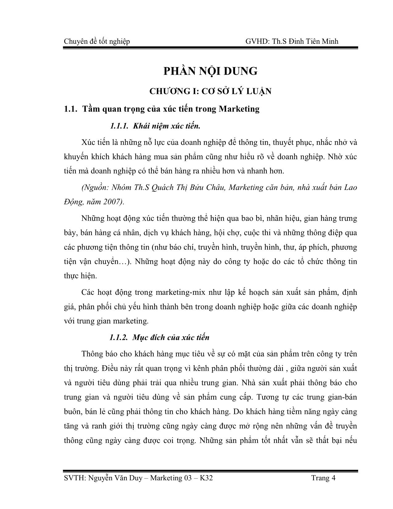 Chuyên đề Thực trạng về hoạt động xúc tiến bán hàng của công ty cổ phần cao su Đồng Phú trang 5