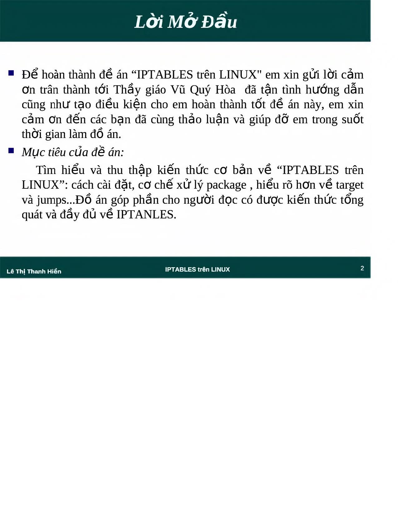 Đề tài IPTables trên Linux trang 2