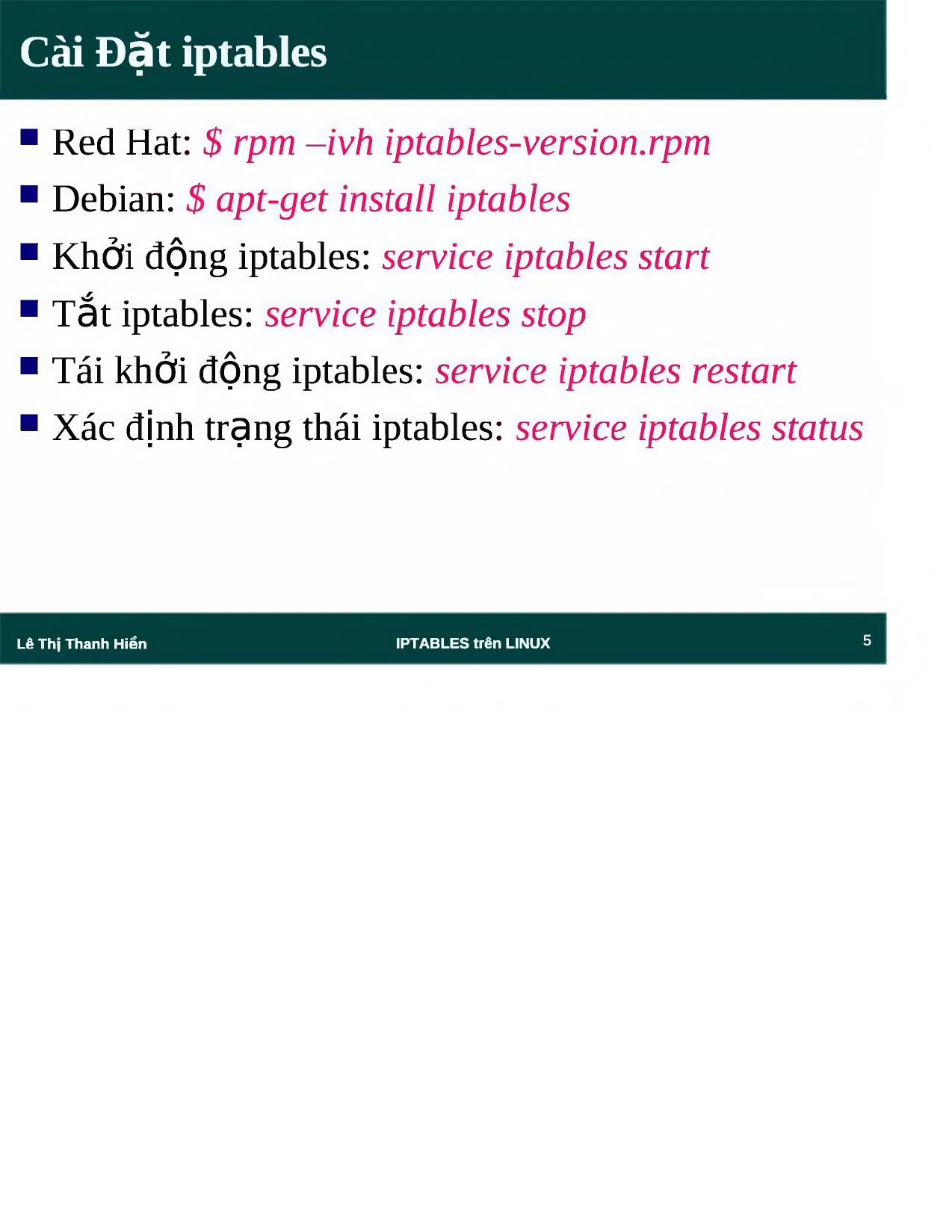 Đề tài IPTables trên Linux trang 5