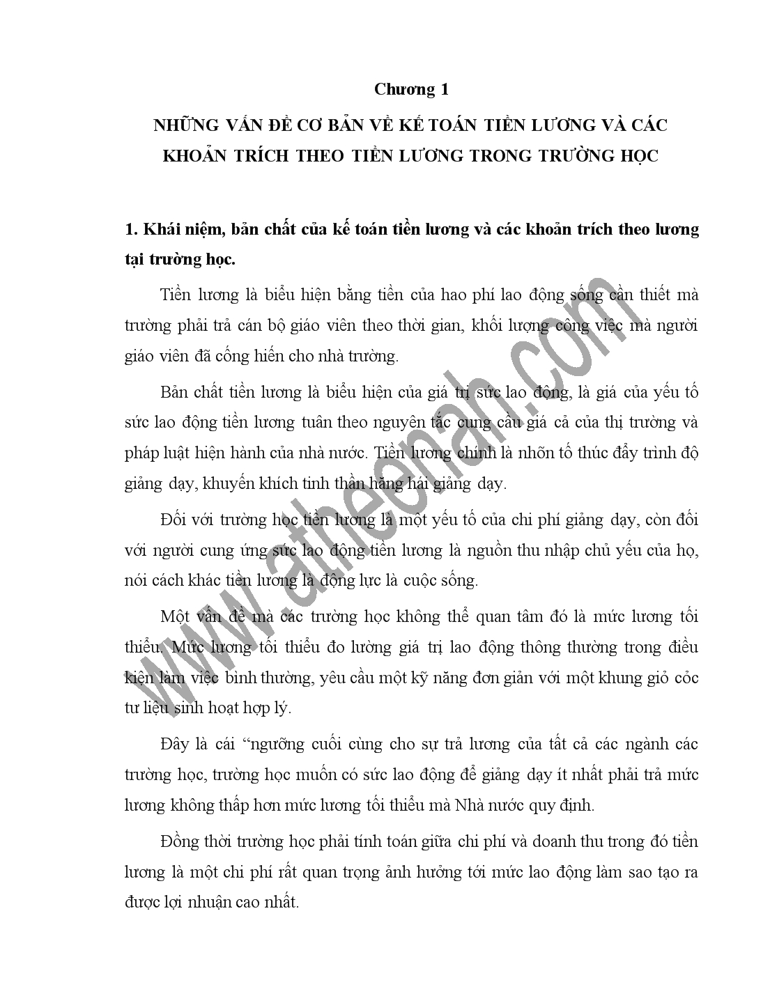 Đề tài Kế toán tiền lương và các khoản trích theo lương tại Trường tiểu học Quang Châu số 1 trang 3