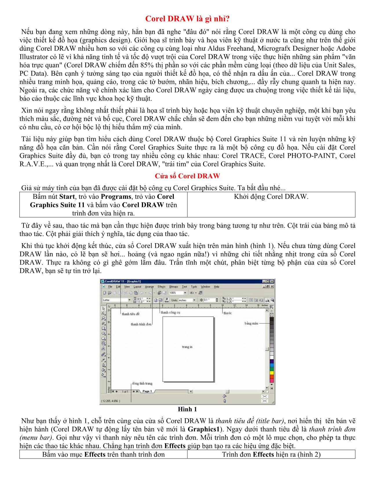 Giáo trình Corel Draw trang 1