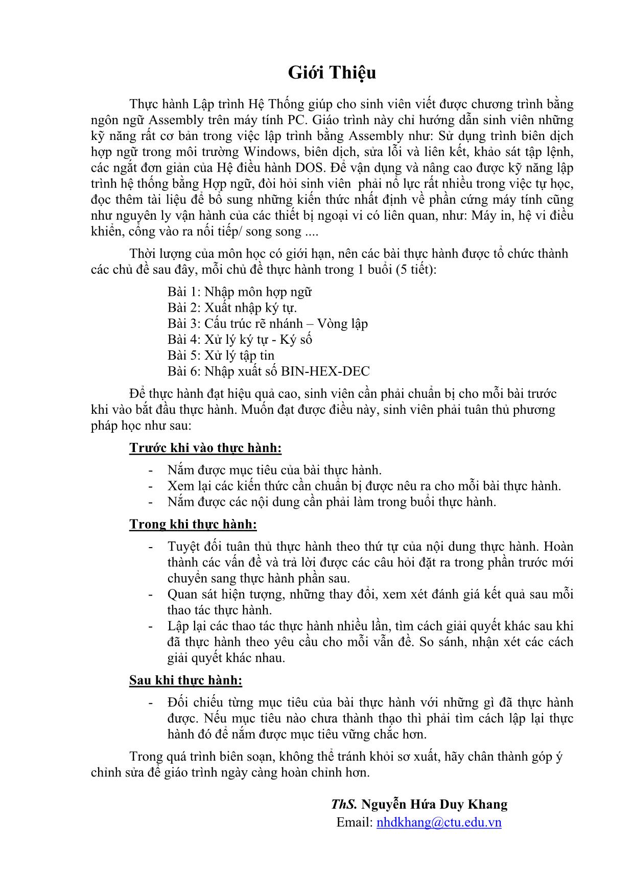 Giáo trình thực hành Lập trình hệ thống trang 4