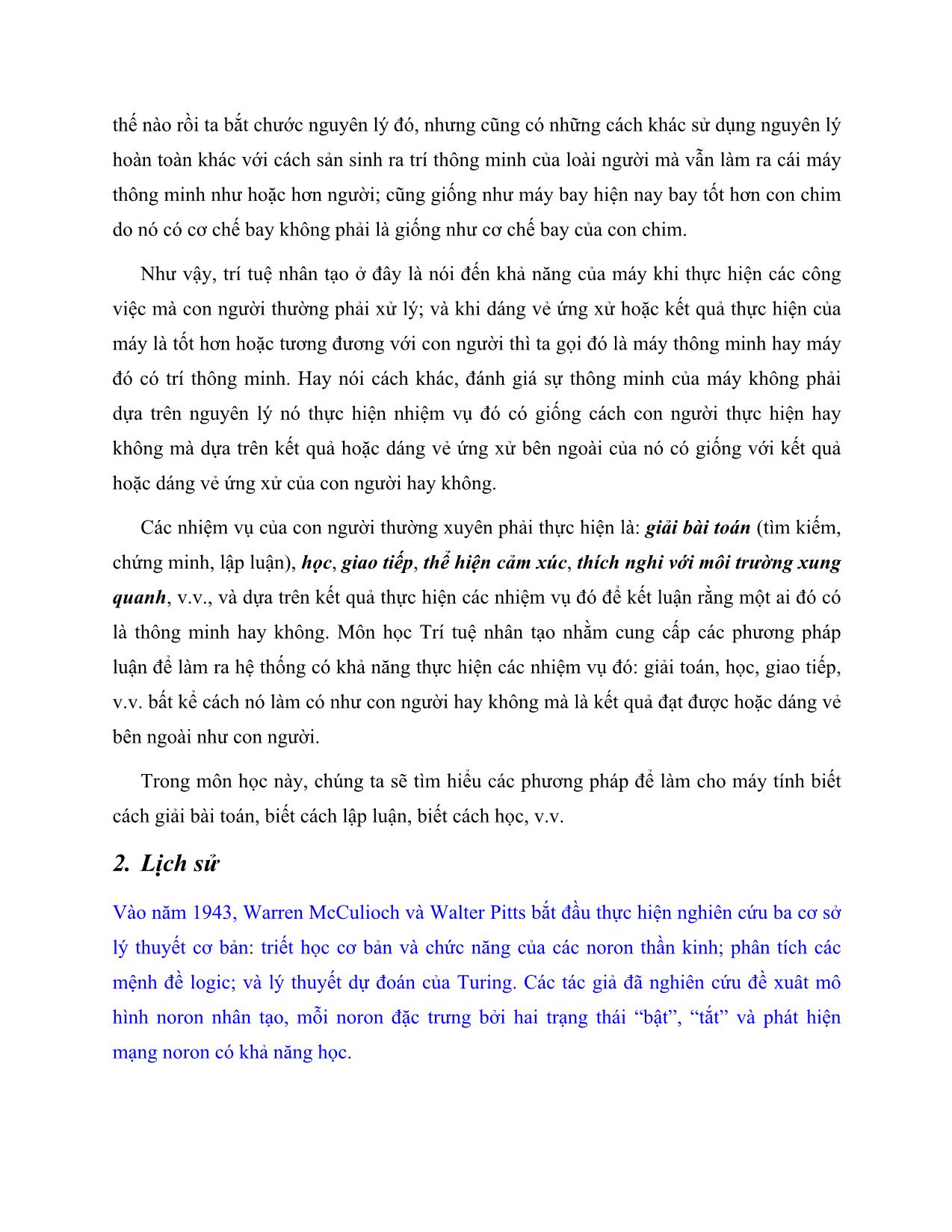 Giáo trình Trí tuệ nhân tạo trang 5