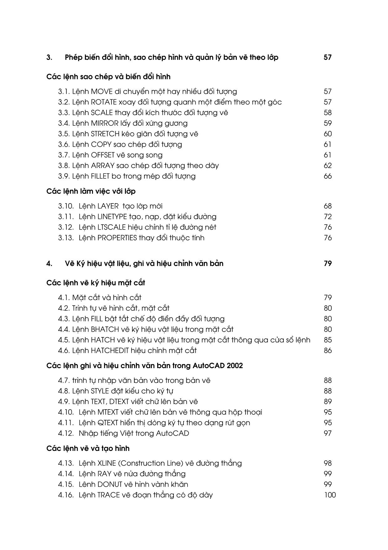 Giáo trình Vẽ kỹ thuật với AutoCAD 2002 trang 4
