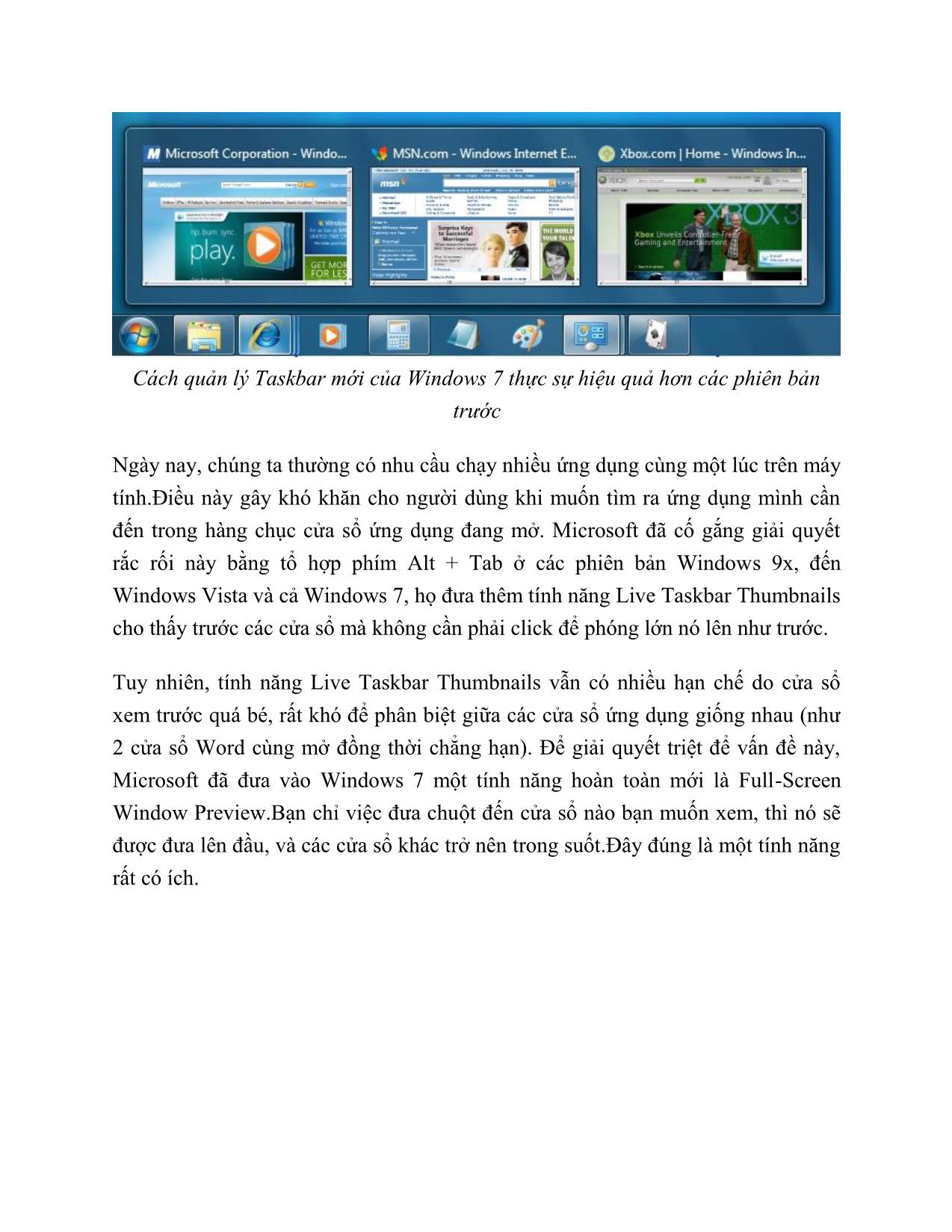 Hướng dẫn sử dụng cơ bản Windows 7 cho người mới bắt đầu trang 5