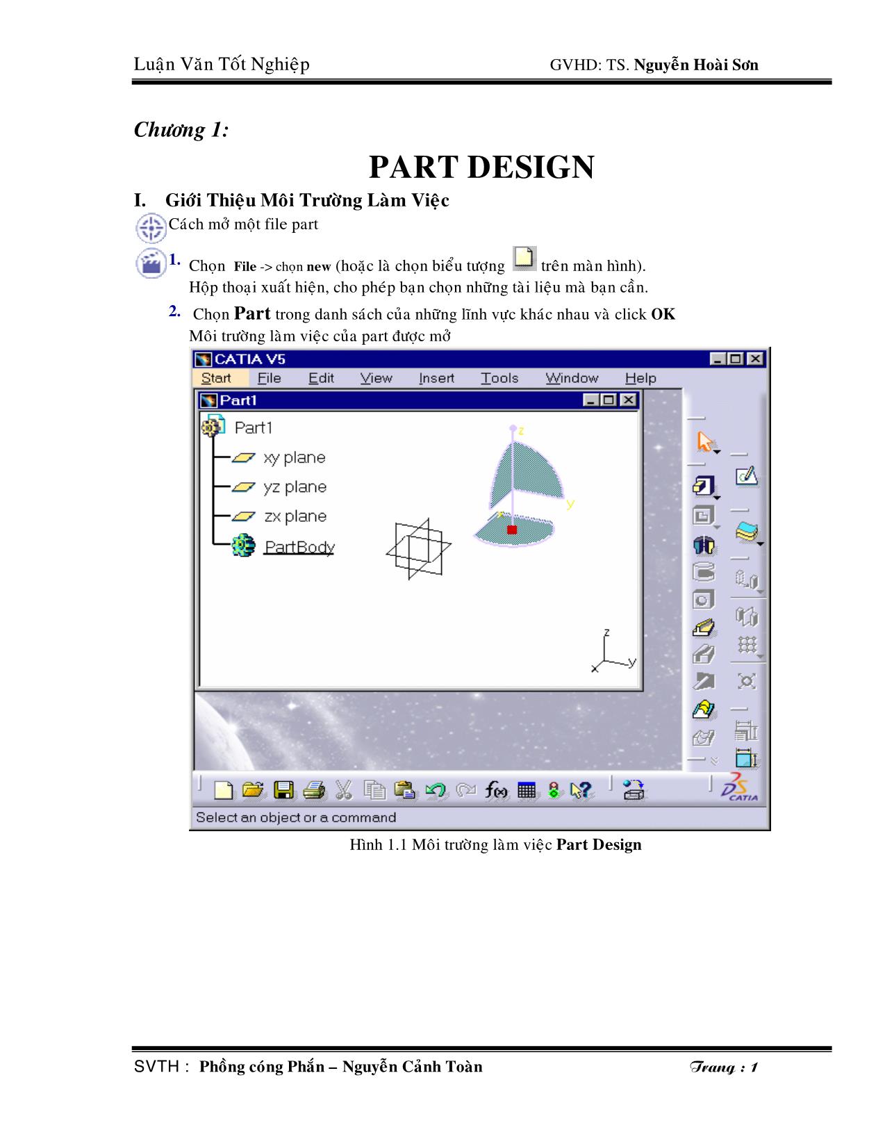 Hướng dẫn sử dụng phần mềm Catia V5 trang 2