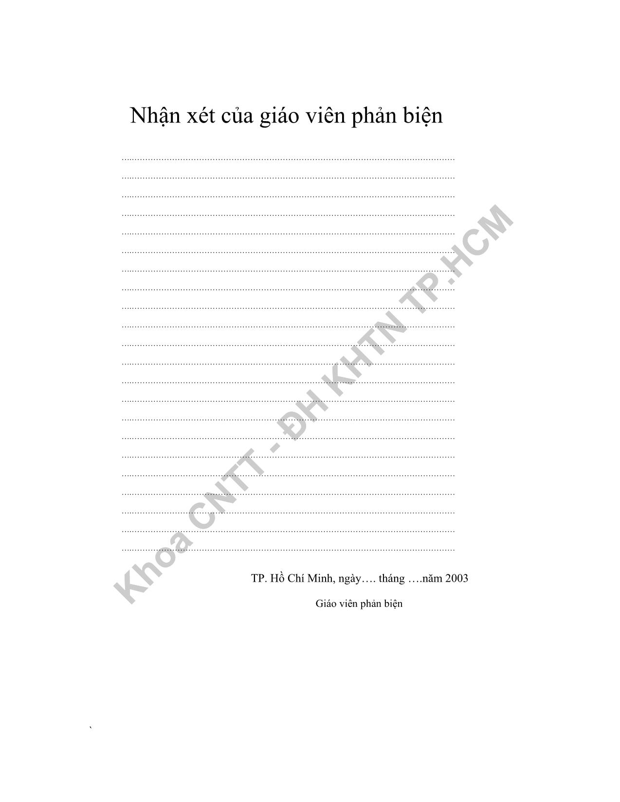 Luận văn Nghiên cứu và cài đặt bộ gán nhãn từ loại cho song ngữ Anh - Việt trang 3