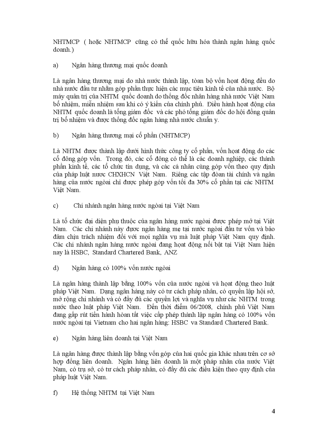 Luận văn So sánh, phân tích hoạt động bán lẻ giữa ACB và HSBC Việt Nam trang 4