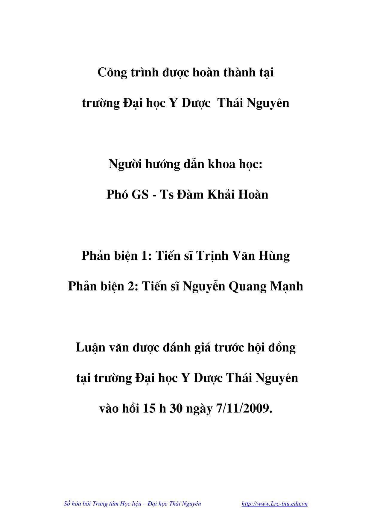 Luận văn Thực trạng kiến thức, thái độ, thực hành về vệ sinh môi trường của người dân huyện Phổ Yên, tỉnh Thái Nguyên trang 4