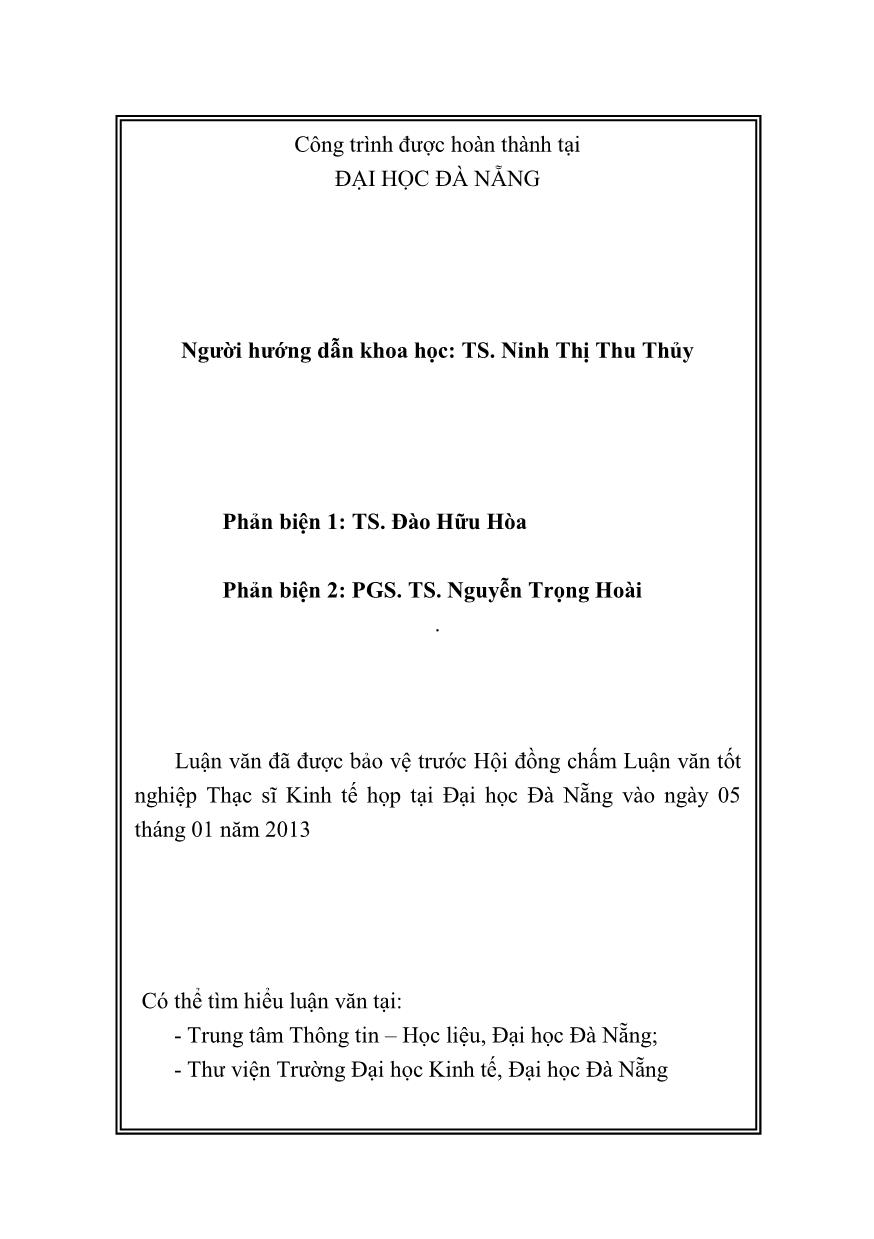 Luận văn Tóm tắt Phát triển vận tải biển tại tỉnh Bình Định trang 2