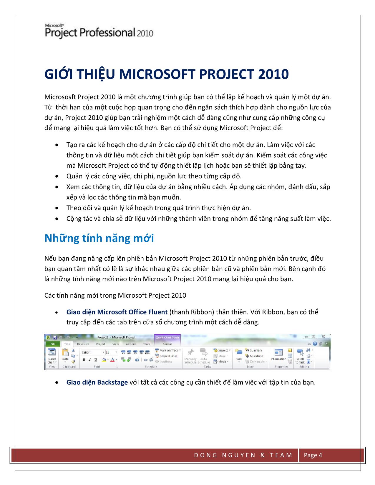 Microsoft Project 2010 trang 4