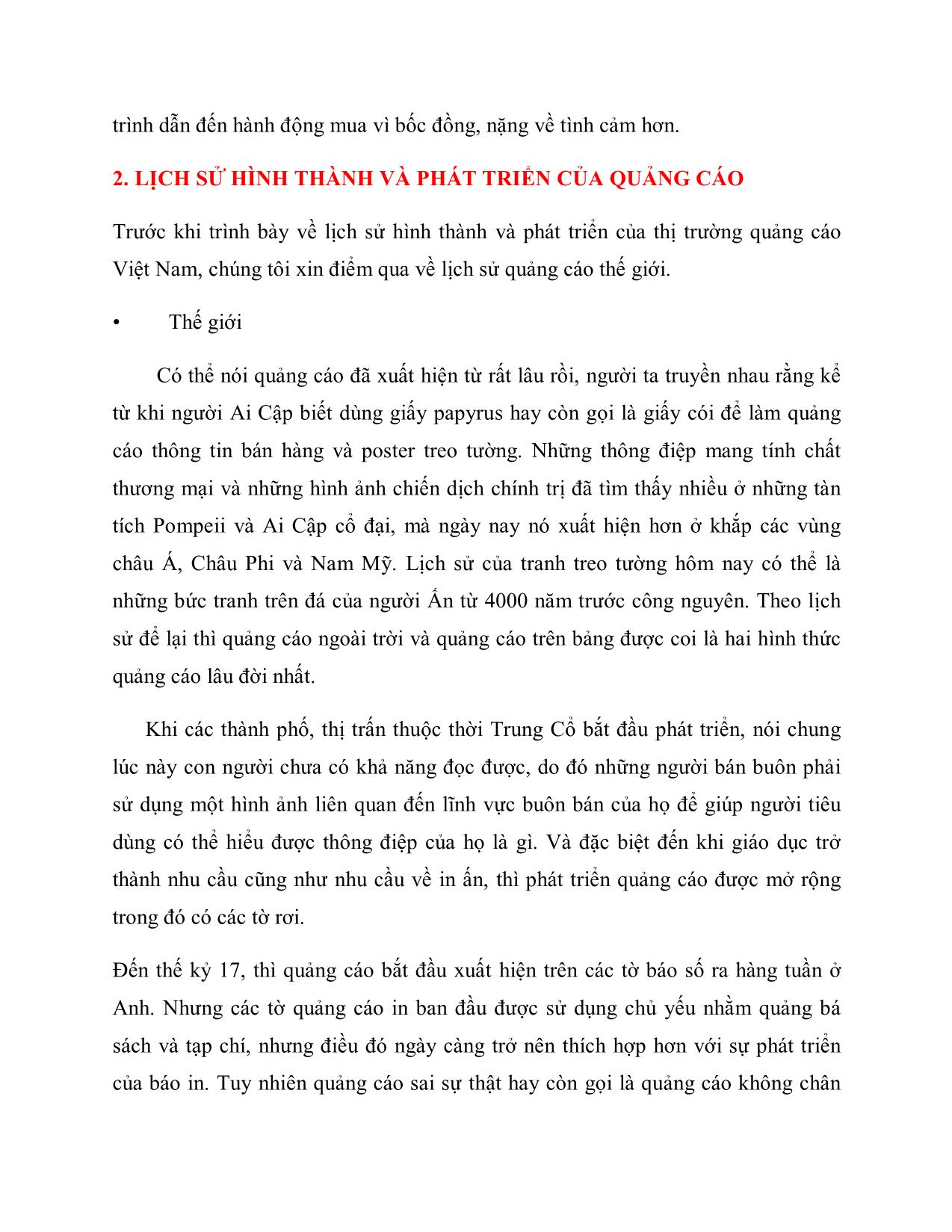 Tiểu luận Thị trường quảng cáo Việt Nam trang 4