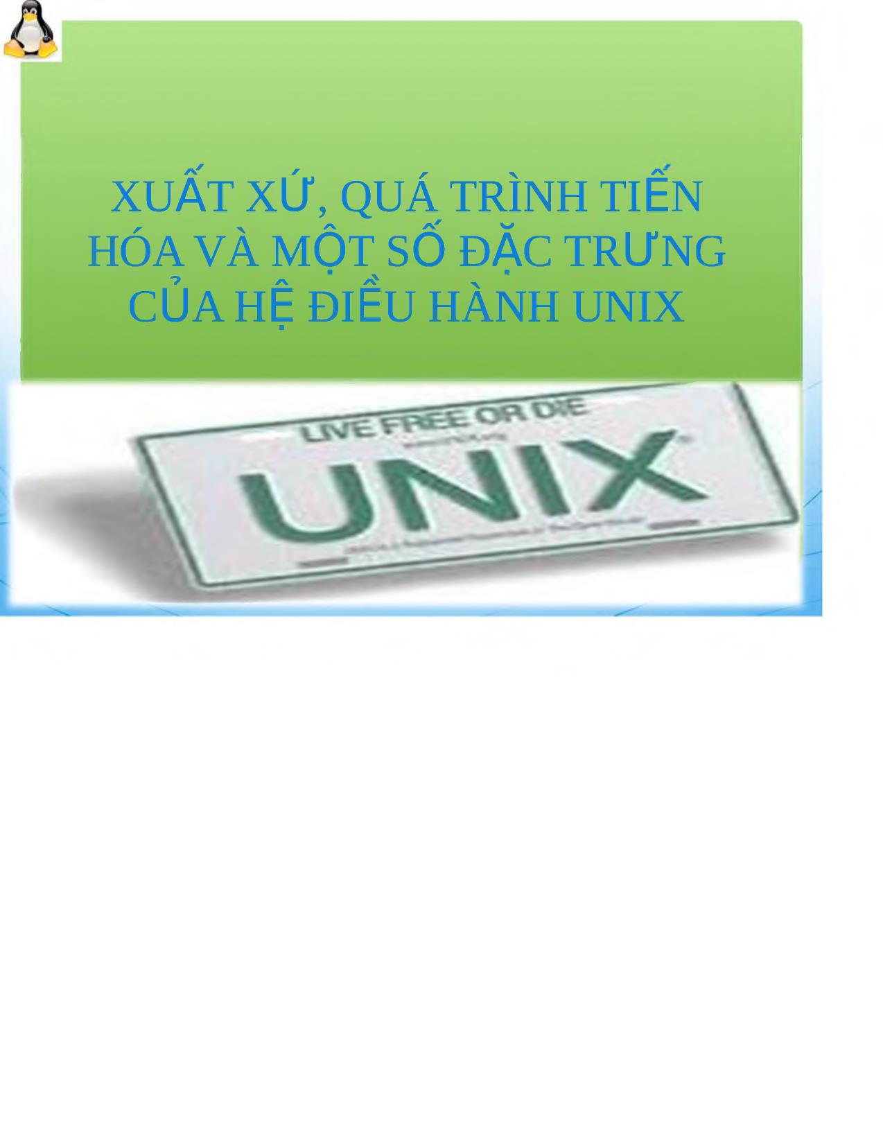 Tìm hiểu hệ điều hành UNIX trang 2