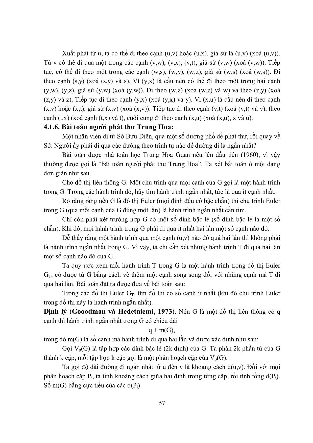 Bài giảng Đồ thị euler và đồ thị hamilton trang 4