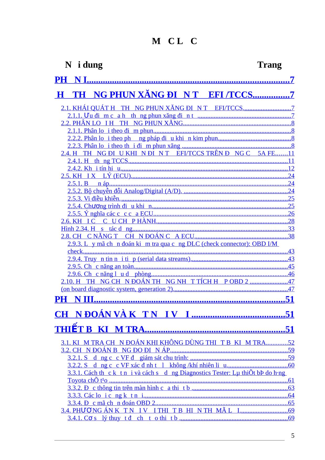 Bài giảng Hệ thống phun xăng điện tử efi /tccs trang 1