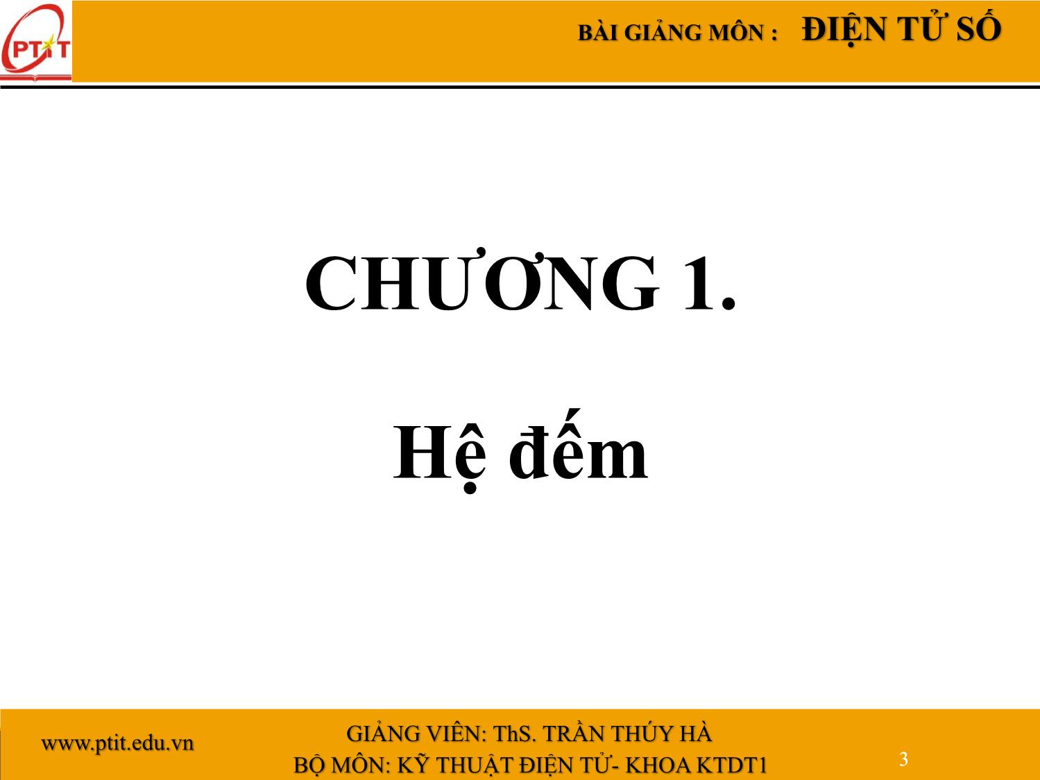 Bài giảng Môn học điện tử số trang 3