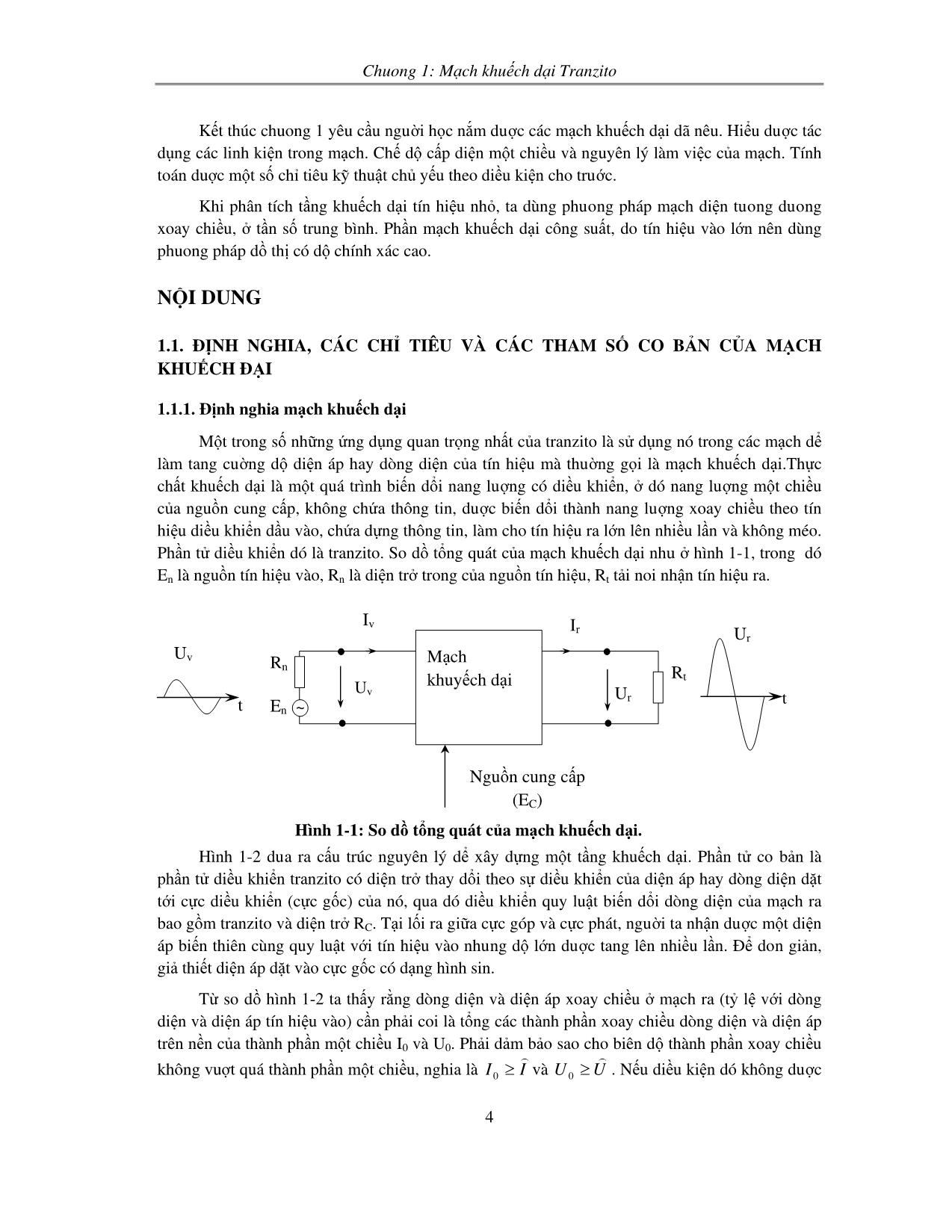 Bài giảng Phân tích, thiết kế các mạch điện trong hệ thống mạch điện tử trang 3