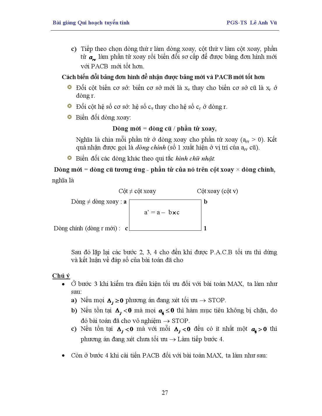 Bài giảng Phương pháp đơn hình trang 3