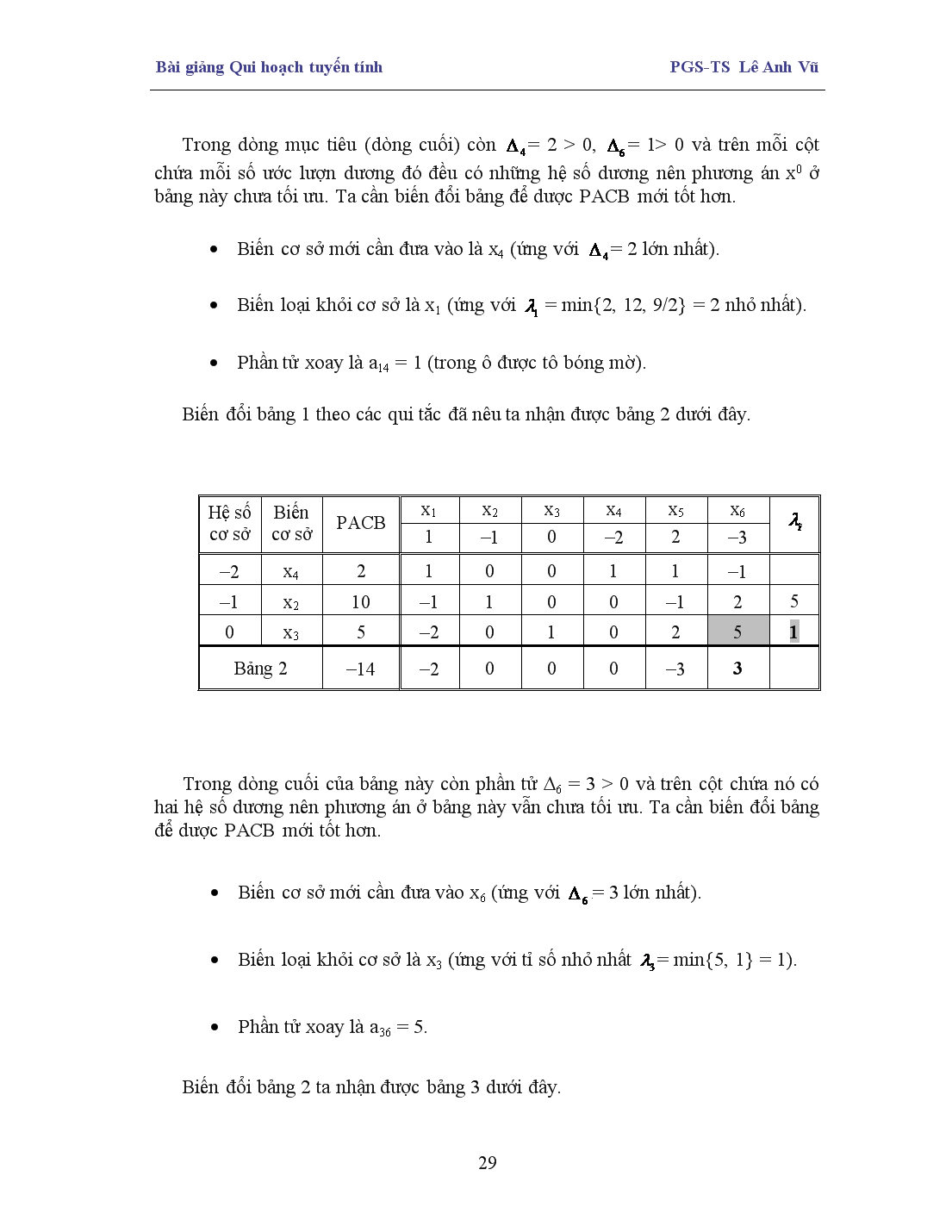 Bài giảng Phương pháp đơn hình trang 5