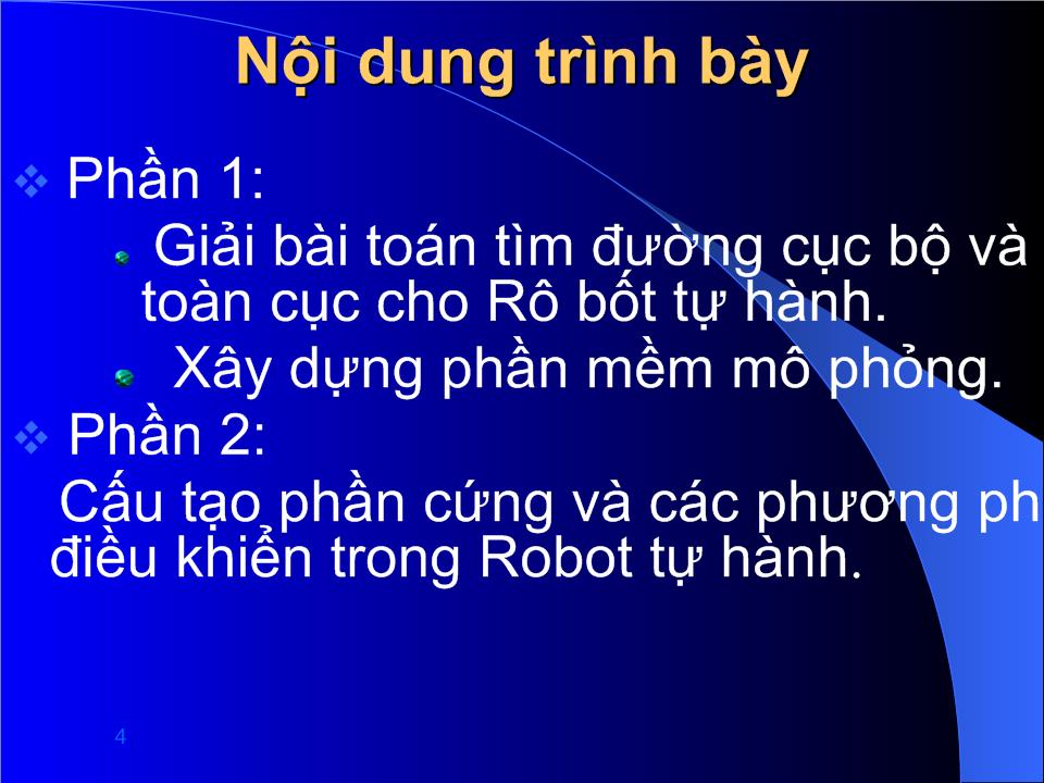 Bài giảng Rô bốt tự hành trang 4