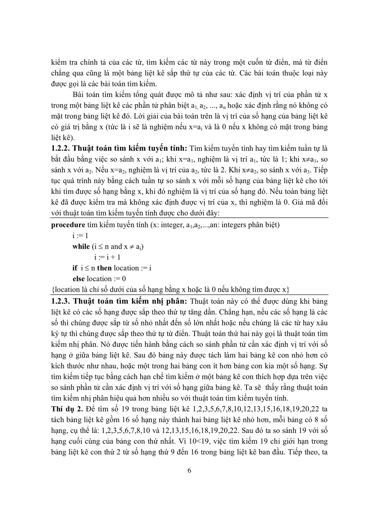 Bài giảng Thuật toán học trang 3
