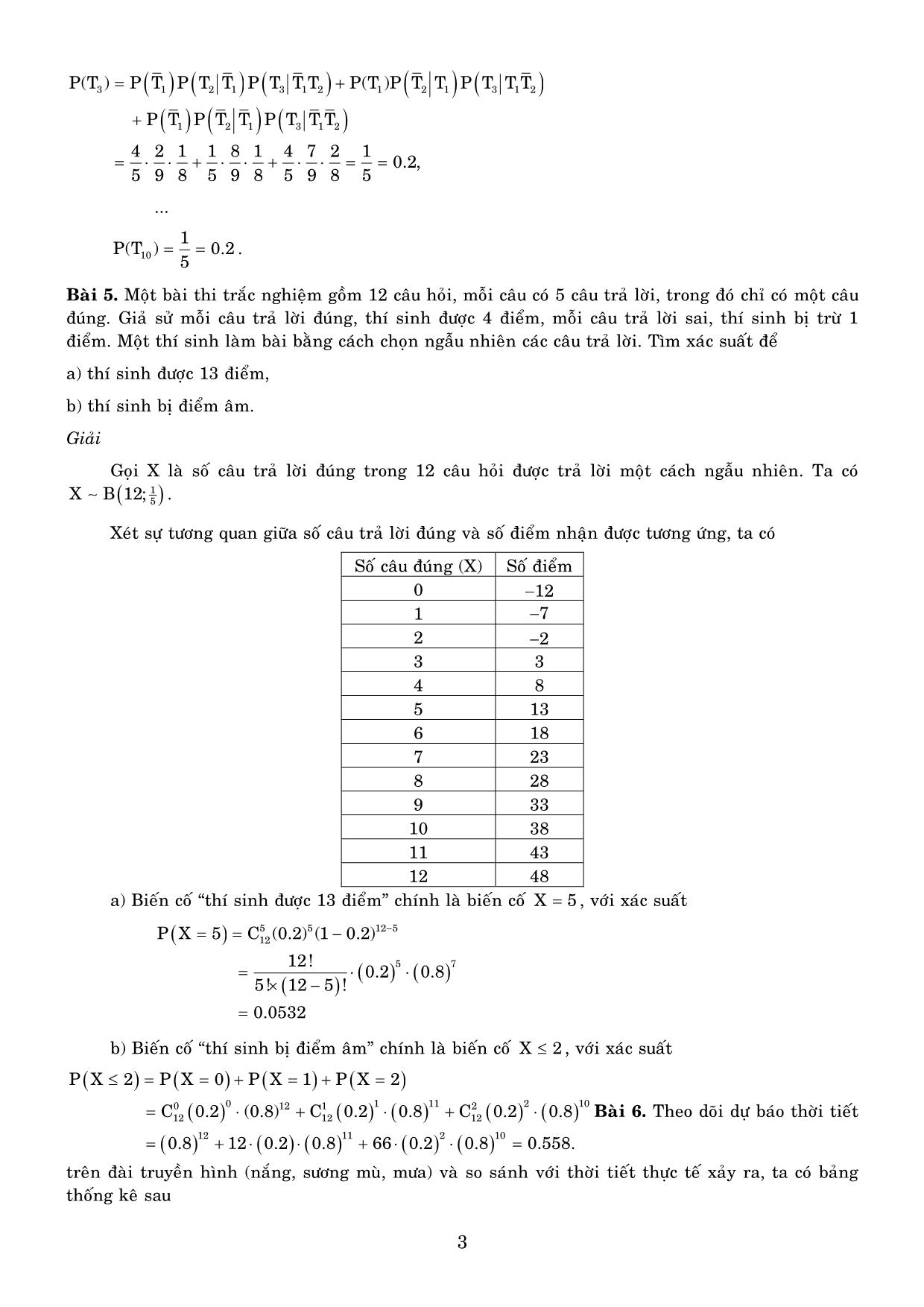 Bài tập môn xác suất thống kê trang 4