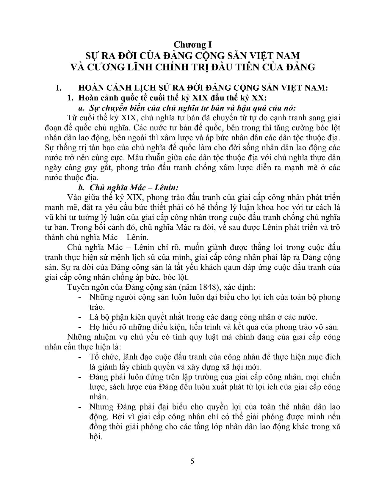 Đối tượng, nhiệm vụ và phương pháp nghiên cứu môn đường lối cách mạng của đảng cộng sản Việt Nam trang 5