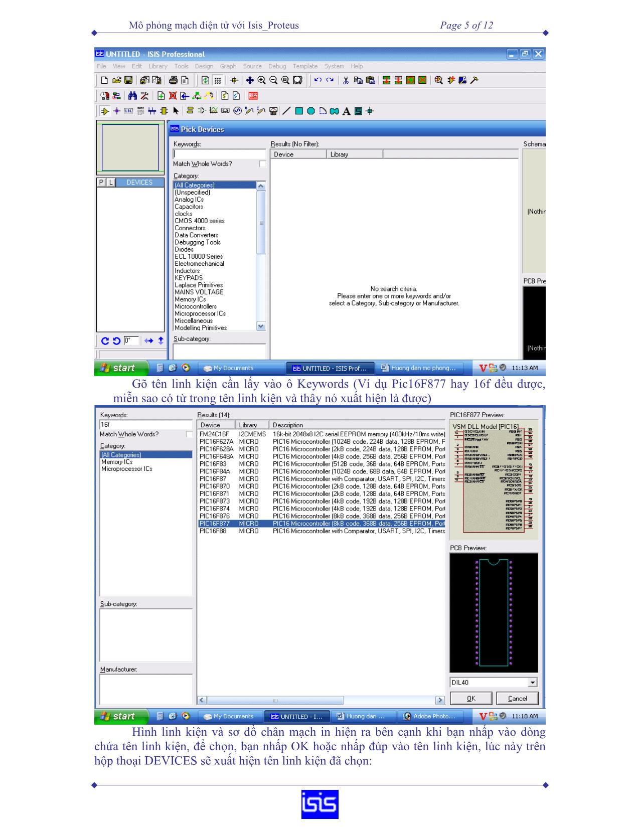 Mô phỏng một chương trình đơn giản của pic bằng isis_proteus trang 5