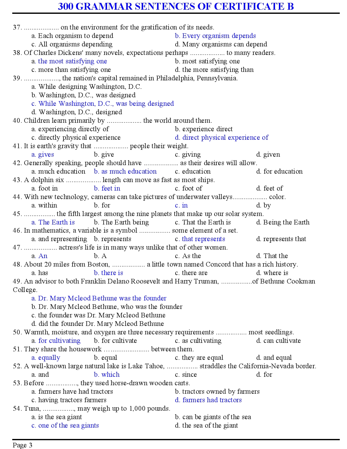 300 grammar sentences of certificate b trang 3