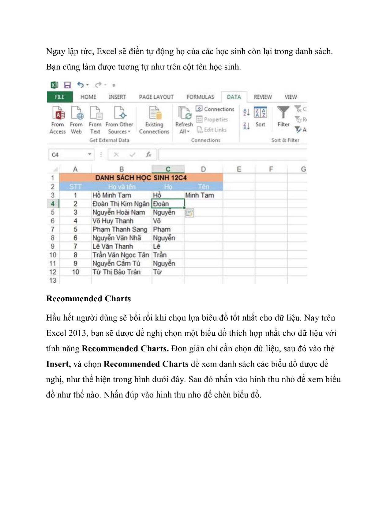 8 tính năng tốt nhất trên Excel 2013 trang 2