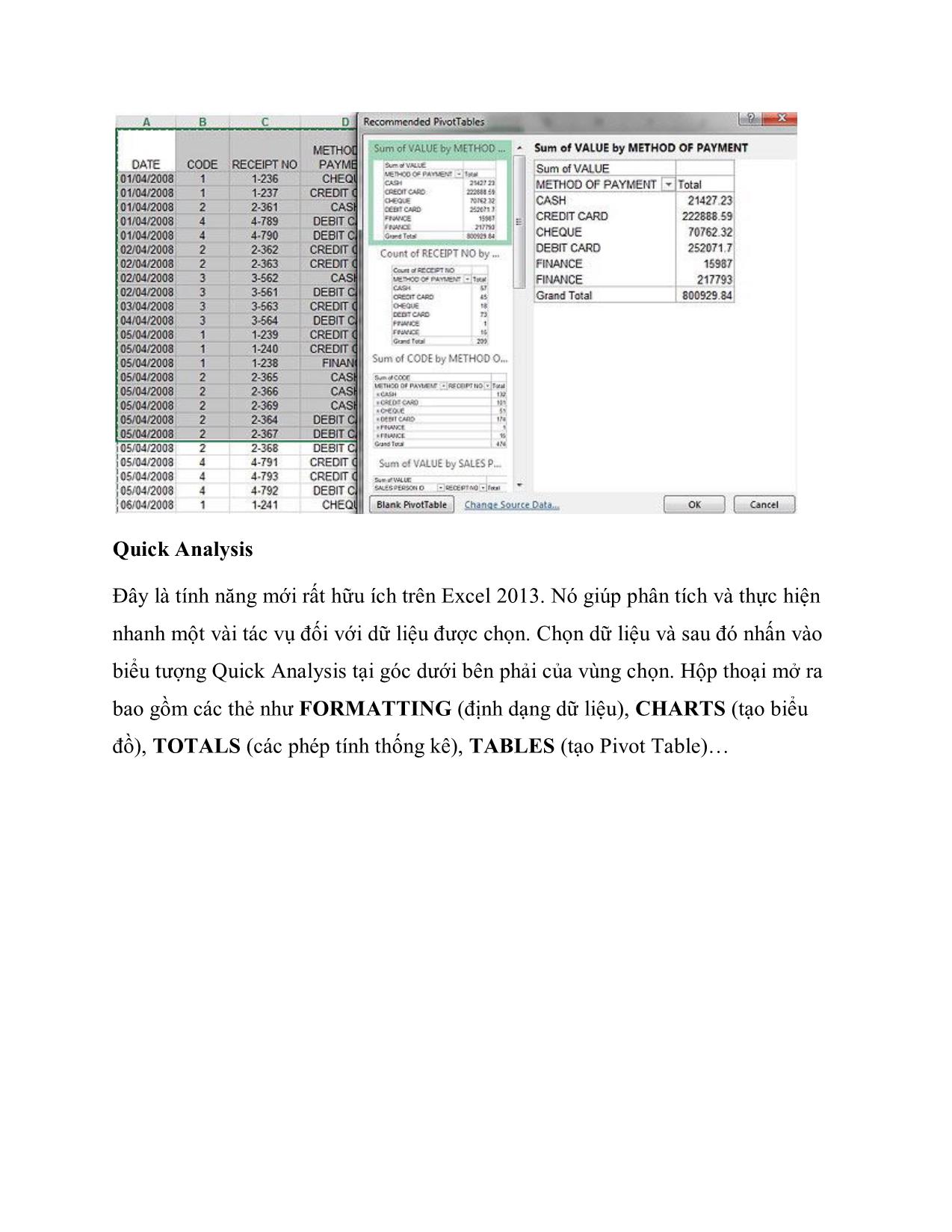 8 tính năng tốt nhất trên Excel 2013 trang 4