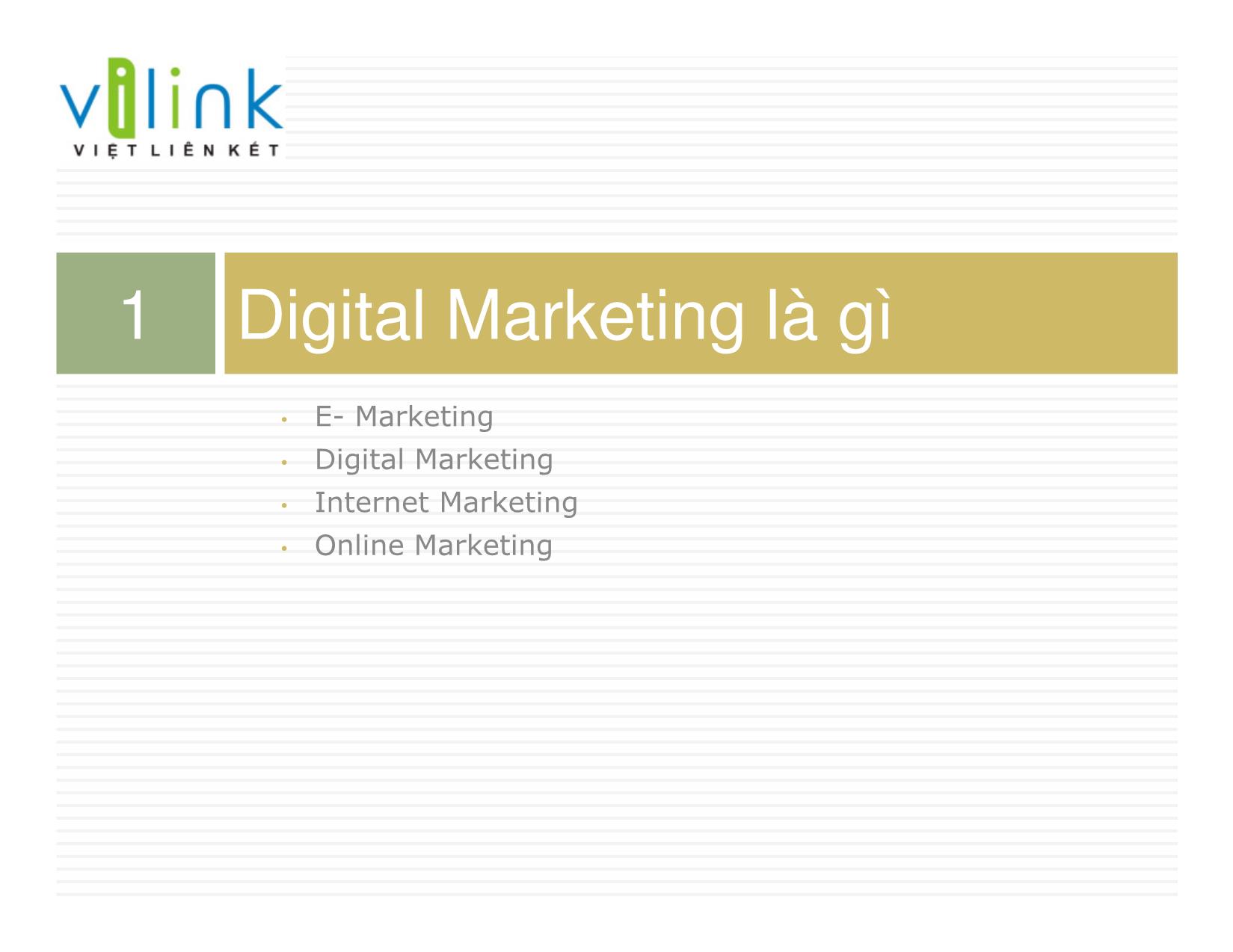 Bài giảng Digital Marketing – Tiếp thị Kỹ thuật số trang 3