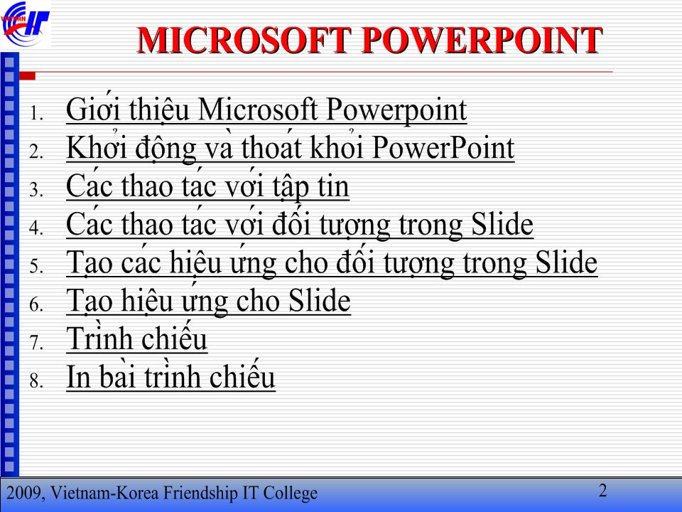 Bài giảng Microsoft powerpoint trang 2