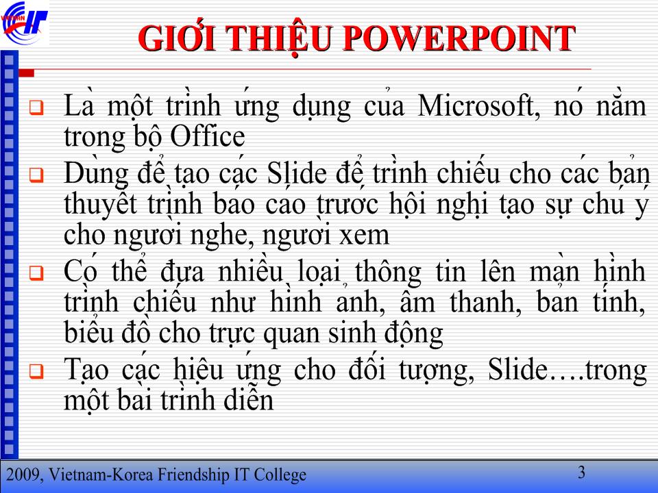 Bài giảng Microsoft powerpoint trang 3