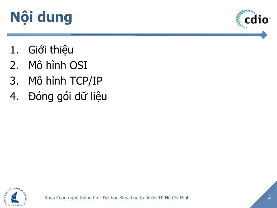 Bài giảng Mô hình OSI và TCP/IP trang 2