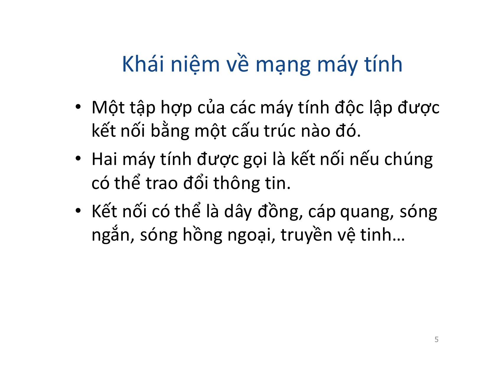 Bài giảng môn:mạng máy tính trang 5