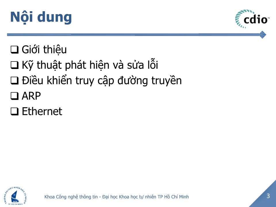 Bài giảng Tầng liên kết dữ liệu trang 3