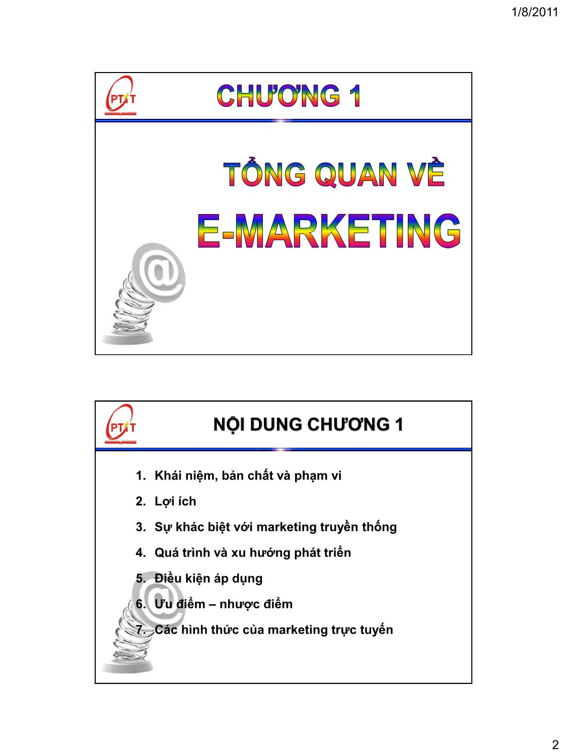 Bài giảng Tổng quan về e-Marketing trang 2