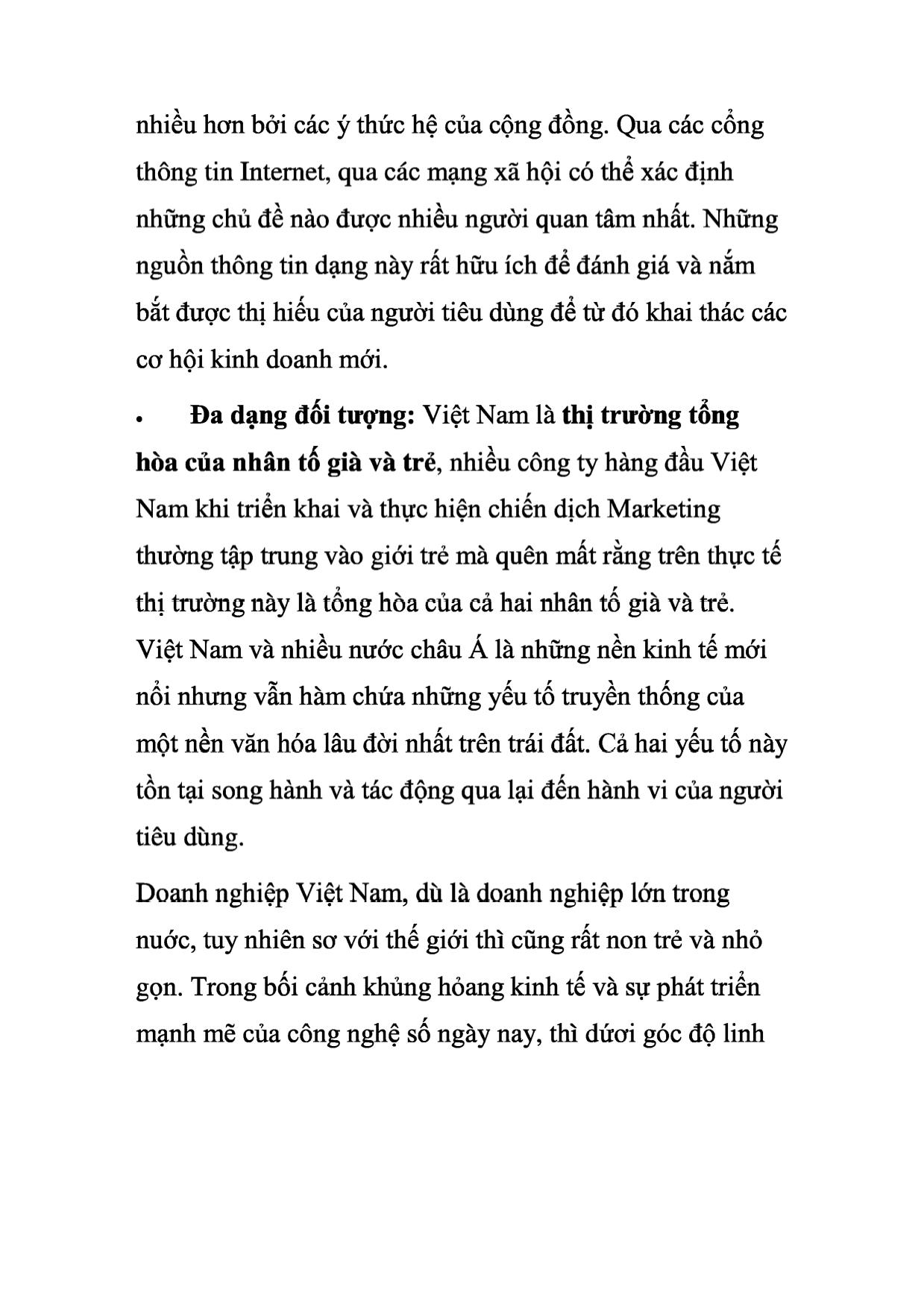Chiến lươc Marketing trong kỷ nguyên số: Khuyến nghi cho doanh nghiệp Việt trang 2
