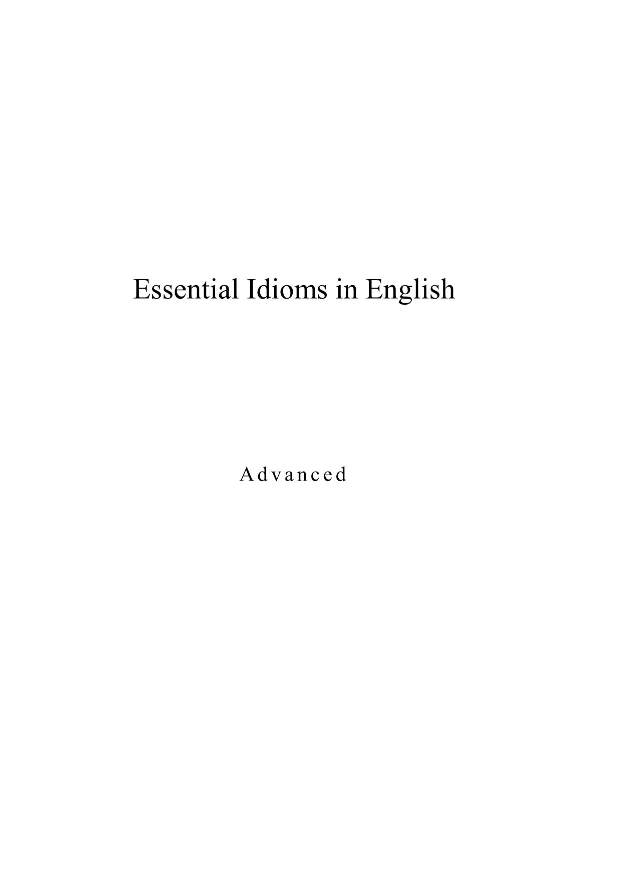 Essential Idioms in English trang 1