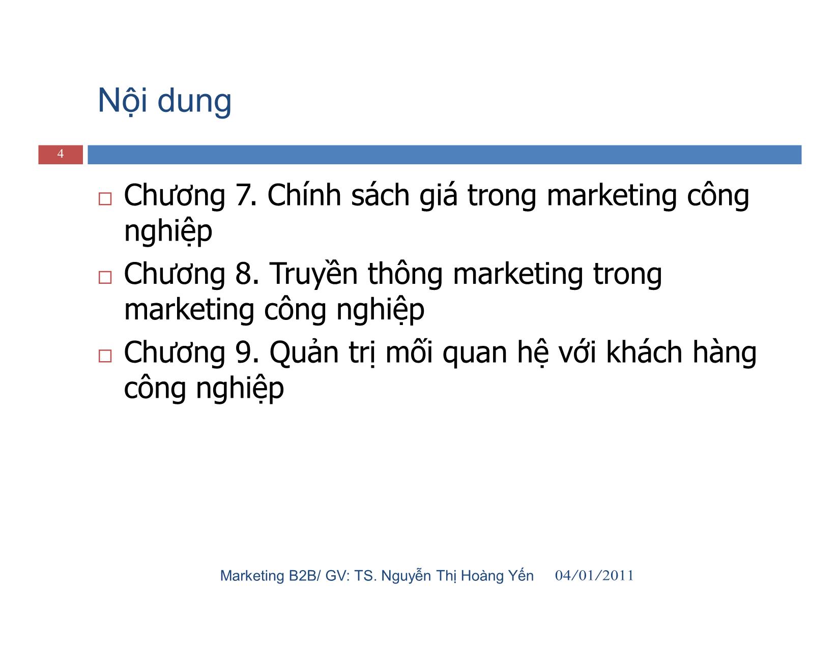 Giáo trình Marketing công nghiệp (marketing b2b) trang 4