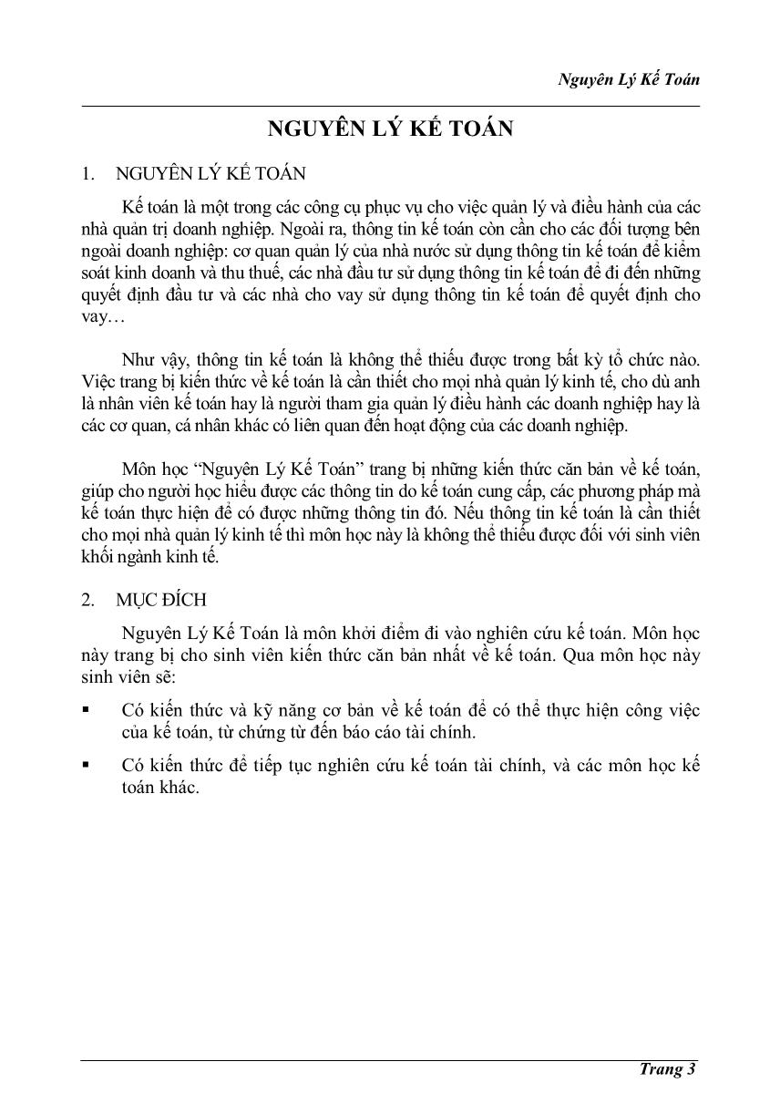 Giáo trình nguyên lý kế toán - Nguyễn Khắc Hùng trang 2