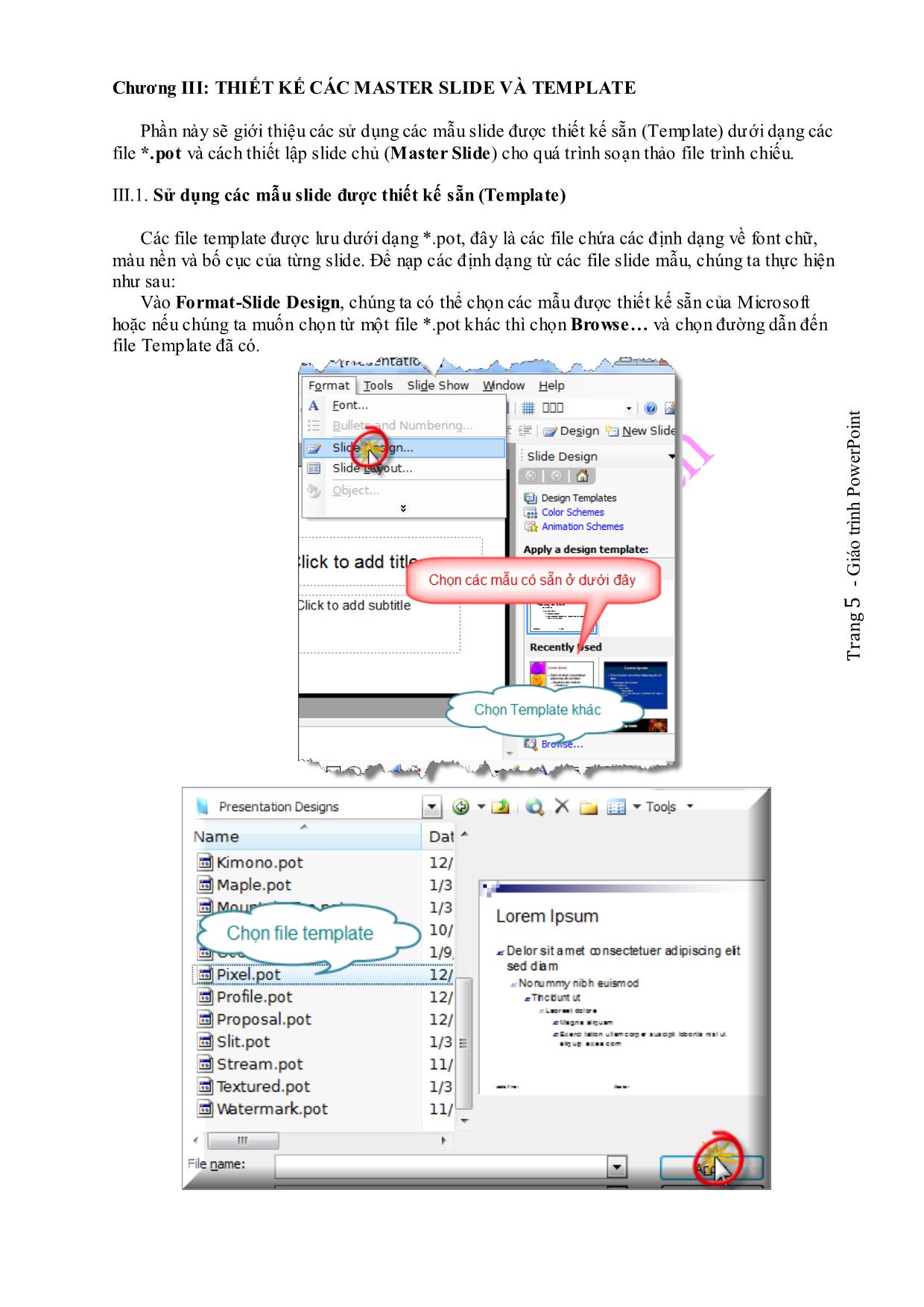 Giáo trình thực hành powerpoint trang 5