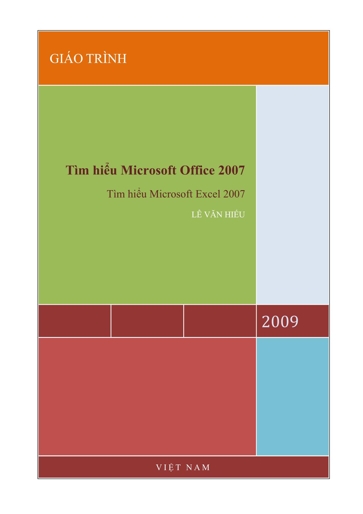Giáo trình Tìm hiểu Microsoft Office 2007 trang 1