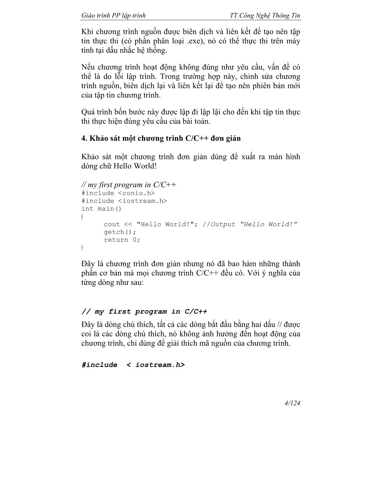 Giáo trình về phương pháp lập trình trang 5